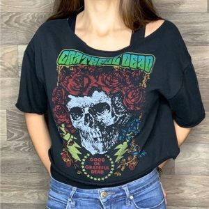 Grateful Dead Cropped Cutoff Sweatshirt